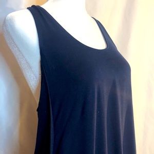 Angie navy racer back tank